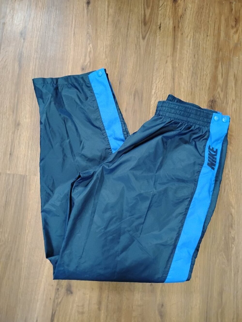 Vintage 90s Nike Striped Windpants Joggers Trainers Full Snap